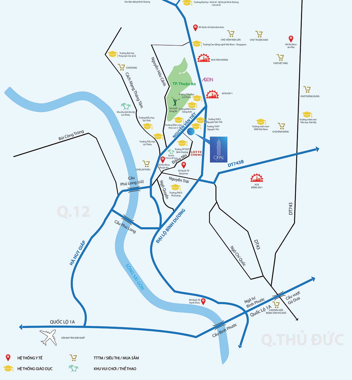Vị trí dự án Opal Skyline