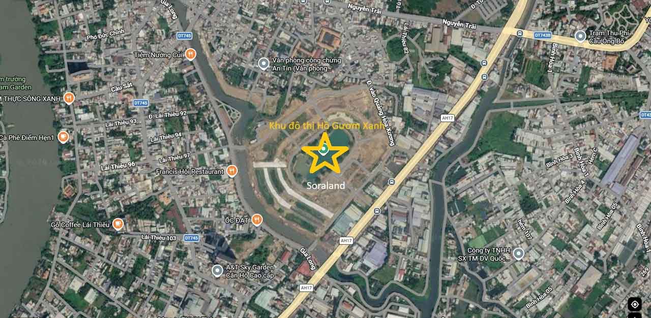 Vị trí dự án Hồ Gươm Xanh