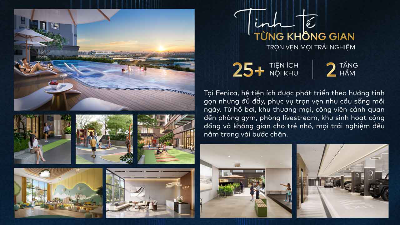Tiện ích căn hộ TOD Fenica Dĩ An
