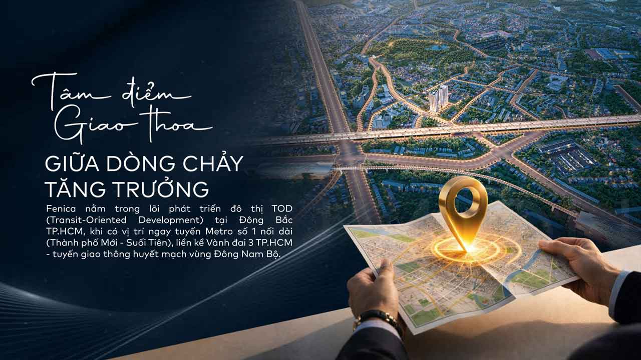 Vị trí Fenica Dĩ An Bình Dương
