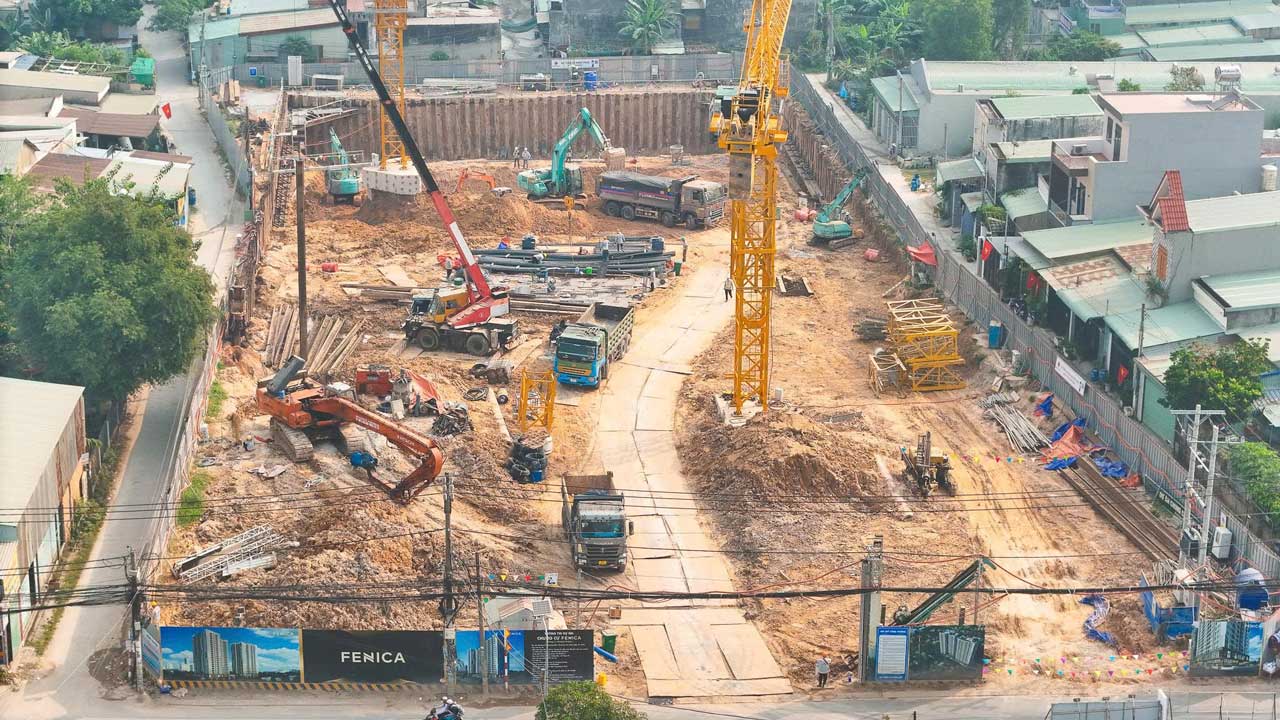 Tiến độ Fenica Dĩ An tháng 01/2026