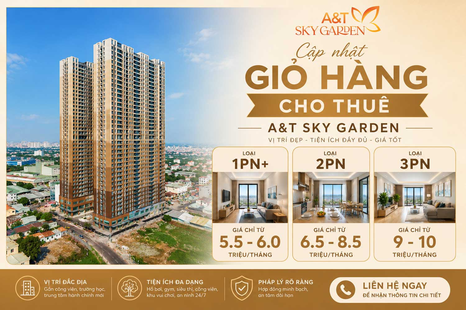 Cho thuê A&T Sky Garden Lái Thiêu